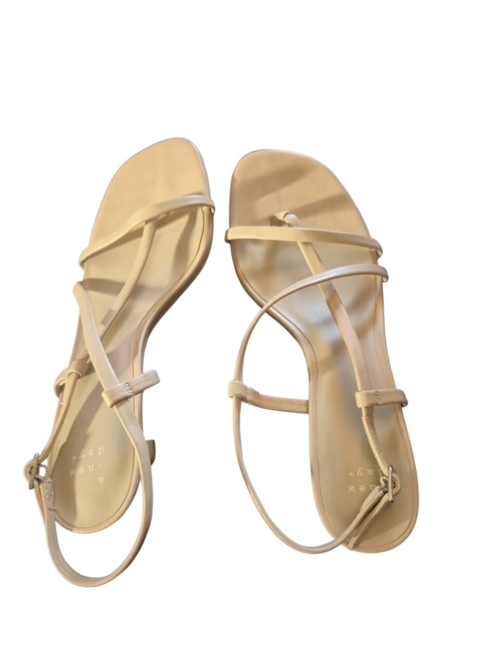 Target Neutral Tan Strappy Flat Sandals
